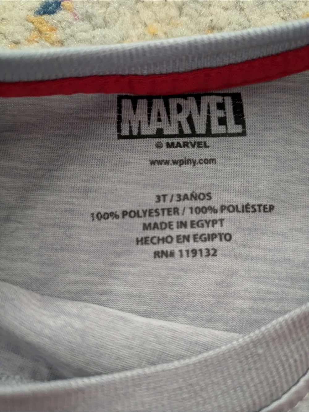 Marvel Spider-Man Gray, Red & Blue Graphic Tee